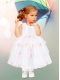 Ball Gown Scoop Flower Girl Dress with Bowknot 2014 Ruffles Layers in White for 2014