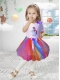 Beautiful A-Line Scoop Mini-length Little Girl Dress in Multi-color
