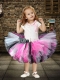 Beautiful Scoop Short Sleeves Little Girl Dresses with Bowknot