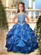 Brand New Ball Gown Straps Sequins Beading Little Girl Pageant Dresses