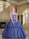 Brand New Strapless Lavender Little Girl Pageant Dress with Appliques
