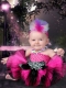 Hot Pink Tulle Ball Gown Little Girl Dresses with Halter Top