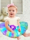 Lovely Short Sleeves Ball Gown Scoop Little Girl Dresses in Multi-color