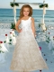 Luxurious One Shoulder A-Line Flower Girl Dress with Ruffled Layers