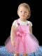 Pretty Pink A-Line Scoop Mini-length Little Girl Dresses