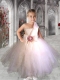 Romantic Ball Gown One Shoulder Floor-length Little Girl Dress in White