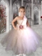 Romantic Ball Gown One Shoulder Floor-length Little Girl Dress in White Romantic Ball Gown One Shoulder Floor-length Little Girl Dress in White