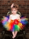 Unique Short Square Knee-length Little Girl Dresses in Multi-color