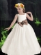 2014 Formal Ball Gown Scoop Flower Girl Dress with Bowknot