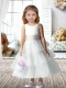 2014 Pretty A-Line Scoop Flower Girl Dress with Ruffled Layers