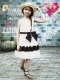 Beautiful A-Line V-neck Rolling Flowers Flower Girl Dress with Appliques