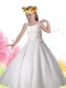 Beautiful White A-Line Floor-length Flower Girl Dresses with Embroidery