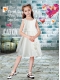 Cheap Chiffon Scoop A-Line Knee-length Flower Girl Dress