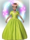 Green Ball Gown Straps 2014 Flower Girl Dress with Beading