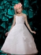 White A-Line Spaghetti Straps Floor-length Flower Girl Dress For 2014