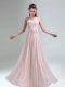 2015 Most Popular Light Pink Empire Dama Dress with Bowknot belt