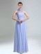 Belt and Lace Halter Empire Lace Up Dama Dress for 2015