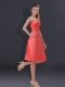 Empire Sweetheart Ruching Knee Length 2015 Dama Dresses