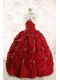 2015 Cheap Appliques Quinceanera Dresses in Wine Red