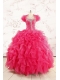 2015 Hot Pink Beading Wonderful Quinceanera Dresses
