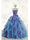 2015 New Style Multi Color Quinceanera Dresses with Beading
