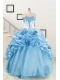 2015 New Style Sweetheart Baby Blue Quinceanera Dresses with Appliques