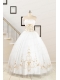 2015 Spring Sweet Beading White Quinceanera Dresses