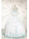 Appliques Pretty Quinceanera Dresses in White for 2015