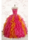 Luxurious Puffy Multi Color Quinceanera Dresses with Beading and Ruffles