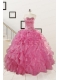Pink 2015 Pretty Quinceanera Dresses Sweetheart with Ruffles