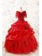 Top Seller Sweetheart Appliques Quinceanera Dress in Red