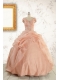 New Style Beading Quinceanera Dresses in Peach For 2015