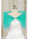 2015 Cheap Turquoise Open Front Shawls with Beading