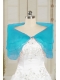 2015 Fall New Style Aqua Blue Shawls with Beading