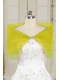 2015 Organza Beading New Style Shawls in Yellow