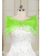 Beautiful Beading Organza Shawls in Spring Green