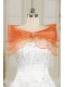 Beautiful Organza Beading Orange Shawls for Wedding