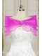 Beautiful Organza Beading Shawls in Fuchsia
