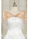Champagne Open Front Organza Beading Shawls for Wedding