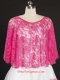 Hot Pink Beading Lace Hot Sale Wraps for 2015
