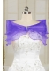Organza Beading Purple Cheap Prom Shawls