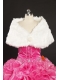 Rabbit Fur Party 2015 Beautiful Wraps in White