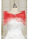 Red Organza Beading Orange Shawls for Wedding