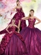 2015 Popular Sequins and Pick-ups Quinceanera Dress in Fuchsia