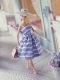 Elegant Embroidery Gown with Straps Tea-length Made to Fit the Barbie Doll