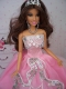 Fashionable Ball Gown Pink Party Clothes Barbie Doll Dress  Fashionable Ball Gown Pink Party Clothes Barbie Doll Dress