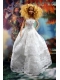 Beautiful Lace Over Skirt Wedding Barbie Doll Dress