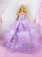 Beautiful Lilac Gown With Lace Dress For Noble Barbie