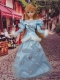 Cute Baby Blue Scoop Long Sleeves Appliques Made to Fit the Barbie Doll