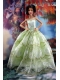 Lace Over Skirt Green For Sweet Barbie Doll Dress
